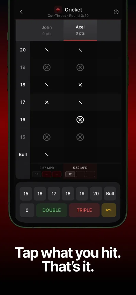 DartsTrack screenshot 2