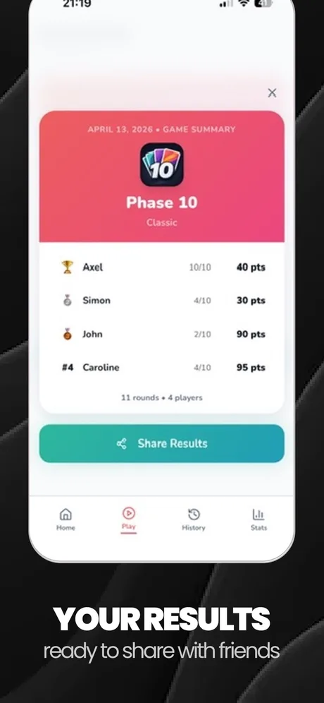 Phase 10 Score screenshot 4